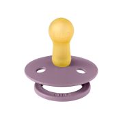 Bibs - suzeta colour latex, tetina rotunda, 6 luni +-mauve bbb200300c