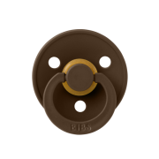 Bibs - suzeta colour latex, tetina rotunda, 6 luni +-mocha bbb200215c