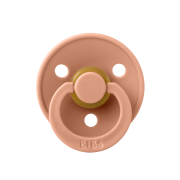 Bibs - suzeta colour latex, tetina rotunda, 6 luni +-peach bbb200246c