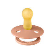 Bibs - suzeta colour latex, tetina rotunda, 6 luni +-peach bbb200246c