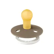 Bibs - suzeta fosforescenta colour glow latex, tetina rotunda, 0 luni +-dark oak bbb100255c