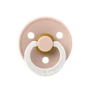 Bibs - suzeta fosforescenta colour glow latex, tetina rotunda, 18 luni +-blush bbb300256c