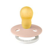 Bibs - suzeta fosforescenta colour glow latex, tetina rotunda, 18 luni +-blush bbb300256c
