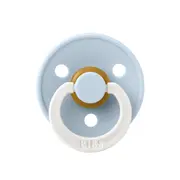 Bibs - suzeta fosforescenta colour glow latex, tetina rotunda, 6 luni +-baby blue bbb200271c