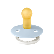 Bibs - suzeta fosforescenta colour glow latex, tetina rotunda, 6 luni +-baby blue bbb200271c