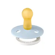 Bibs - suzeta fosforescenta colour glow latex, tetina rotunda, 6 luni +-baby blue bbb200271c