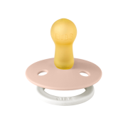 Bibs - suzeta fosforescenta colour glow latex, tetina rotunda, 6 luni +-blush bbb200256c