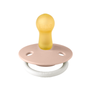 Bibs - suzeta fosforescenta de lux glow latex, tetina rotunda, 6 luni +-blush bbb1210256c