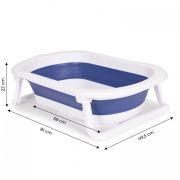 Cadita de baie cu dop de scurgere ecotoys ha-b27 - albastru edeediha-b27blue