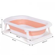 Cadita de baie cu dop de scurgere ecotoys ha-b27 - roz edeediha-b27pink