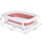 Cadita de baie cu dop de scurgere ecotoys ha-b31 - roz edeediha-b31pink