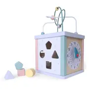 Cub educational din lemn ecotoys 1021 edeedi1021