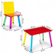 Set de masa cu doua scaune pentru copii ecotoys zkb-10 edeedizkb-10
