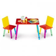 Set de masa cu doua scaune pentru copii ecotoys zkb-10 edeedizkb-10