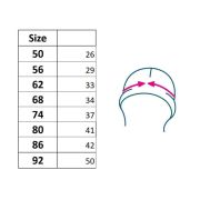 Caciulita nou nascut, Cu urechi, Marime 56, Din bumbac 100%, New Baby, Beige BYN51008
