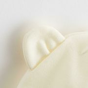 Caciulita nou nascut, Cu urechi, Marime 56, Din bumbac 100%, New Baby, Beige BYN51008