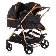 Carucior gemeni chipolino duo smart 2 in 1 ebony hubkbds02301eb
