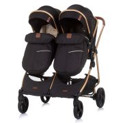 Carucior gemeni chipolino duo smart 3 in 1 ebony hubst-kbds02301eb