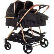 Carucior gemeni chipolino duo smart 3 in 1 ebony hubst-kbds02301eb