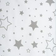 Paturica cu doua fete, Dimensiune mare 80x102 cm, Din materiale certificate Oeko Tex Standard 100, New Baby, Waffle white stars BYN43929