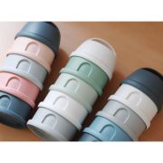 Recipient lapte praf 4 compartimente Beaba Mineral Grey/Blue ERFB911712