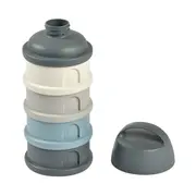 Recipient lapte praf 4 compartimente Beaba Mineral Grey/Blue ERFB911712