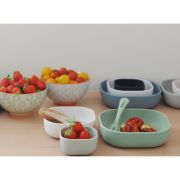 Set 3 boluri din silicon Beaba Sage Green ERFB913567