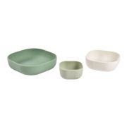 Set 3 boluri din silicon Beaba Sage Green ERFB913567