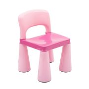 Set masuta si doua scaune pentru copii, Pink, Cu parte detasabila si reversibila, Partea reversibila pentru Lego Duplo, New Baby BYN39259