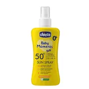 Spray protectie solara Chicco Baby Moments SPF 50+, 150 ml, 0 luni+ CHC11260-9