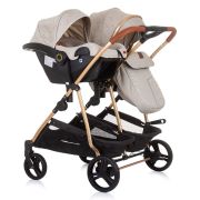Carucior gemeni chipolino duo smart 3 in 1 sand hubst-kbds02303sa
