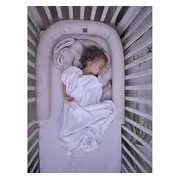 Suport De Dormit Babynest 2in1 Bara Protectie Patut Premium In Sepia Rose By Babysteps, 95x53 Cm Pjb489641