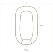 Suport De Dormit Babynest Premium Bumbac Si Catifea Goose Family - Vintage Beige By Babysteps, 89x56 Cm Pjb603033