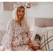 Halat   Kimono Pentru Gravide Si Mamici, Vascoza Si In, Marime Universala, Natural Pjb487494