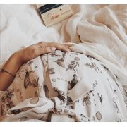 Halat   Kimono Pentru Gravide Si Mamici, Vascoza Si In, Marime Universala, Natural Pjb487494