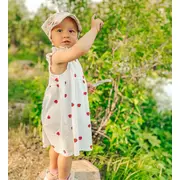 Sepcuta De Soare 6 Luni - 6 Ani Reglabila Din Bambus Cu Cozoroc Pentru Protectie, Boho Pjb601350