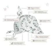 Sepcuta De Soare 6 Luni - 6 Ani Reglabila Din Bambus Cu Cozoroc Pentru Protectie, Eucalipt Pjb483540