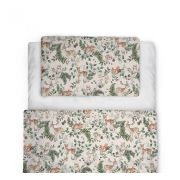 Set Pilota 220x75 Cm Si Perna 40 X 60 Cm Pentru Prescolari, Bumbac Premium Si Umplutura Hipoalergenica Babysoft, Fata Dubla, Animals Garden Pjb484516