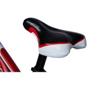 Bicicleta pentru copii 3-6 ani HappyCycles KidsCare, roti 14 inch, cu roti ajutatoare si frane pe disc, rosu SUPKC_HC14-red