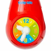 Carusel muzical pentru patut bebelusi, Cu proiectii, Cu melodii si sunete ale naturii, Cu 11 jucarii, Baby Mix, Red BYN37046
