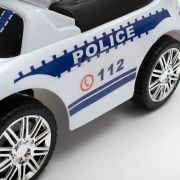 Masinuta de impins Police, Cu maner de impins detasabil, Cu protectii laterale, Cu melodii si claxon, Cu suport jucarii sub sezut, Baby Mix BYN45827