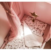 Set Pilota 220x75 Cm Si Perna 40 X 60 Cm Pentru Prescolari, Bumbac Premium Si Umplutura Hipoalergenica Babysoft, Fata Dubla, Happy Bear Pjb483939