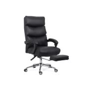 Scaun directorial off 422, perne duble, piele ecologica, suport picioare retractabil, mecanism a-sincron, 120 kg drm10137