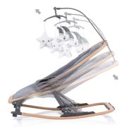 Scaunel balansoar chipolino velvet graphite wood hubshevl02301gt