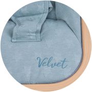 Scaunel balansoar chipolino velvet sky wood hubshevl02304sk