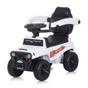 Masinuta de impins chipolino safari white cu maner si copertina hubrocsaf02101wh