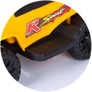 Masinuta de impins chipolino safari yellow cu maner si copertina hubrocsaf02103ye