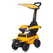 Masinuta de impins chipolino safari yellow cu maner si copertina hubrocsaf02103ye