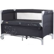 Patut pliabil chipolino relax ebony linen cu laterala culisanta hubkosire231el