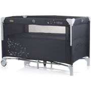 Patut pliabil chipolino relax ebony linen cu laterala culisanta hubkosire231el